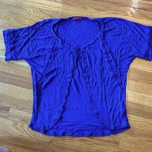 Anthropologie - One September scoop tie front top. Size M.